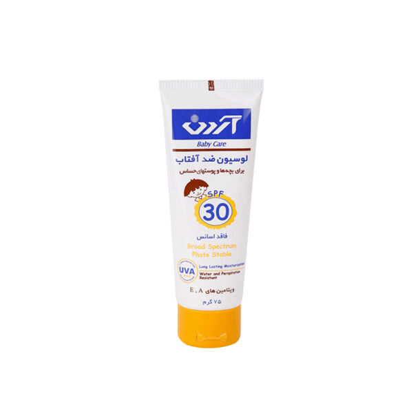 لوسیون ضد آفتاب کودکان آردن SPF30 مناسب پوست های حساس