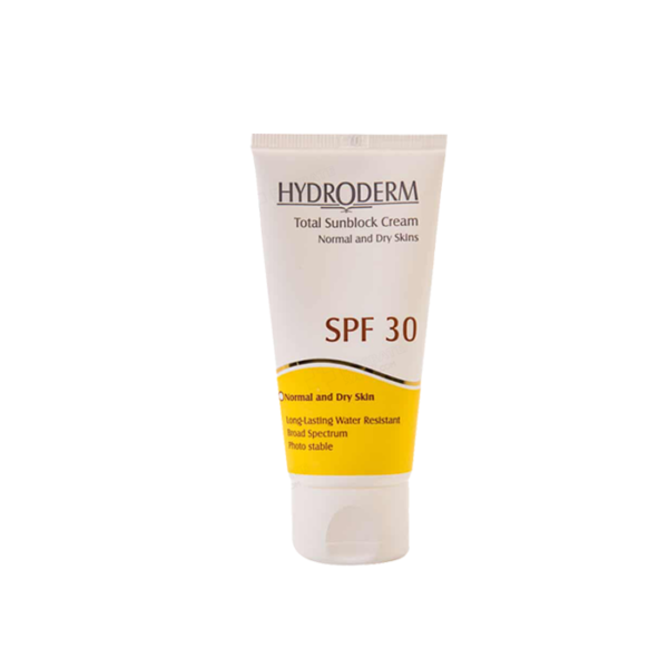 کرم ضد آفتاب SPF30 رنگی هیدرودرم مناسب پوست های معمولی و حساس